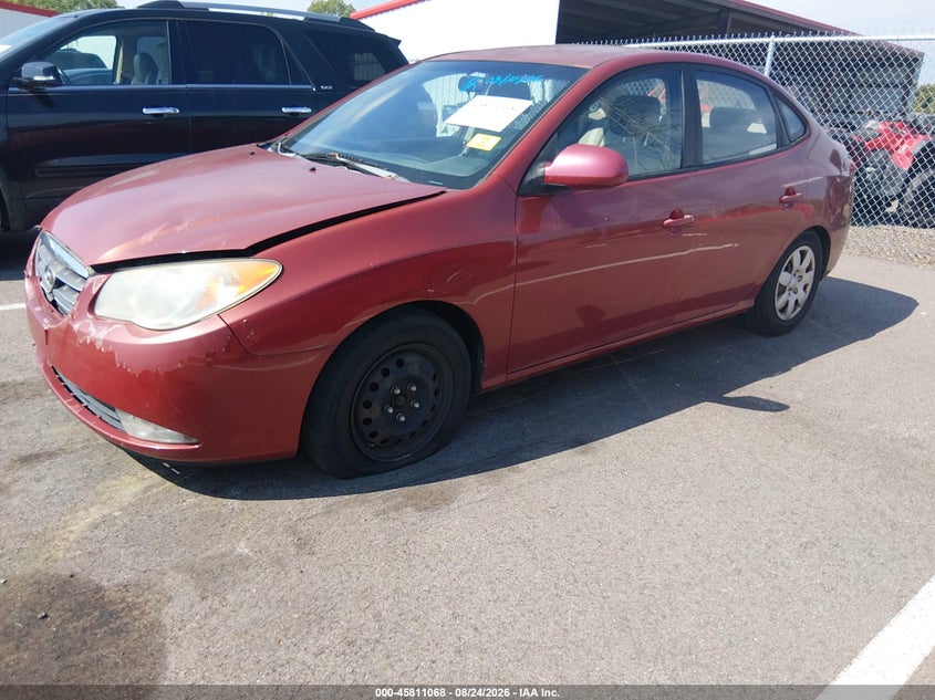 2009 Hyundai Elantra VIN KMHDU46D89U607210 IAAI salvage auction — RIGHT SIDE, Clear (Tennessee), sold $25 on 2026-09-10 (photo 2)