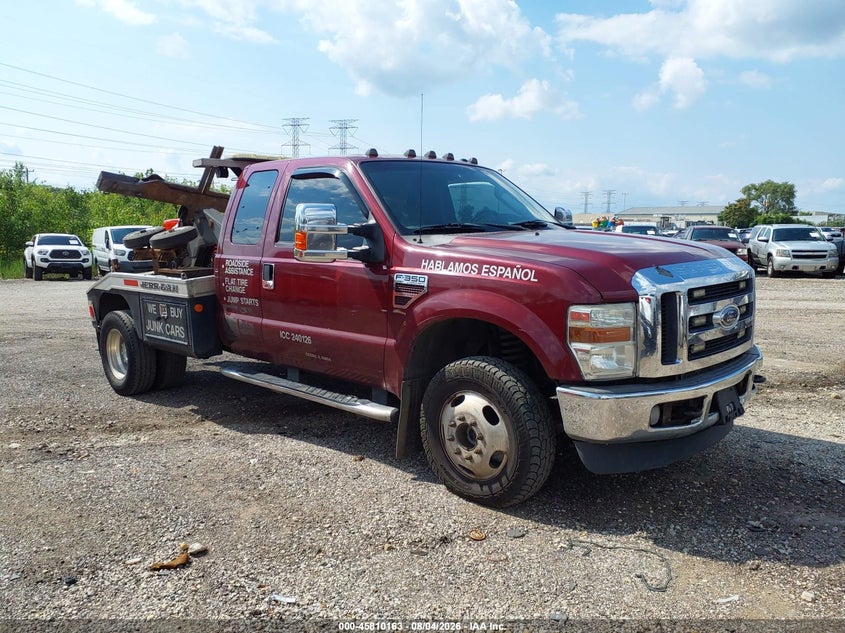 2008 Ford F-550 super duty VIN 1FTWX33R78EC24558 IAAI salvage auction — FRONT END, Clear (Illinois), sold $8,000 on 2026-08-20 (photo 1)