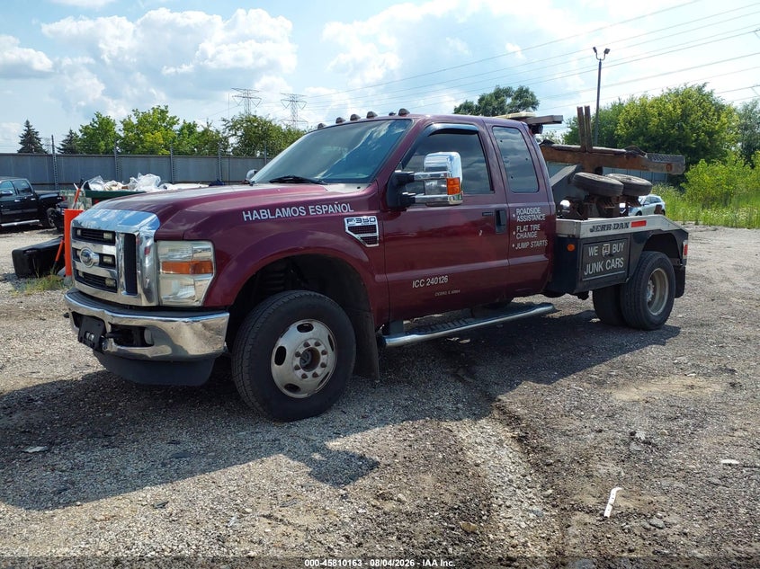 2008 Ford F-550 super duty VIN 1FTWX33R78EC24558 IAAI salvage auction — FRONT END, Clear (Illinois), sold $8,000 on 2026-08-20 (photo 2)