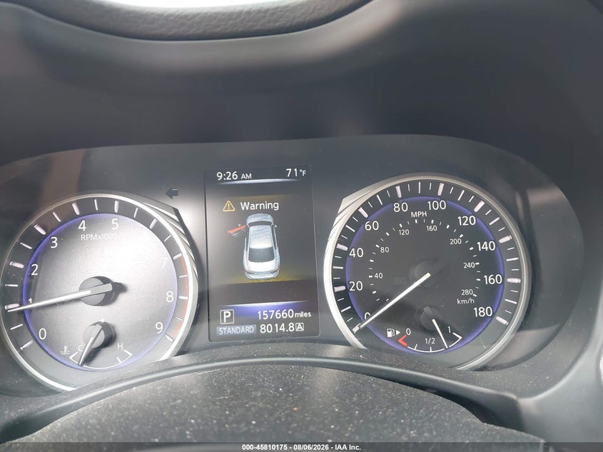 2014 Infiniti Q50 VIN JN1BV7AR5EM683896 IAAI salvage auction — REAR END, Wait Title, sold $1,500 on 2026-08-26 (photo 7)