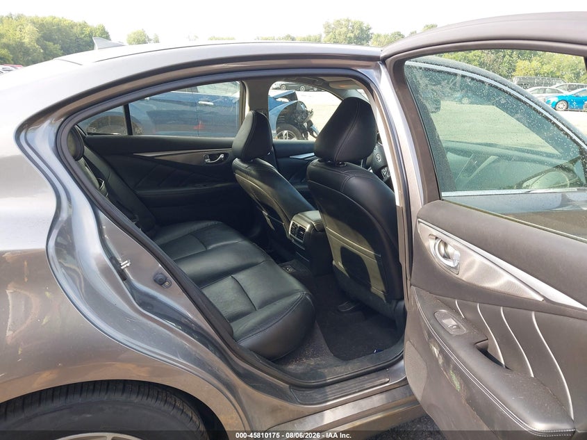 2014 Infiniti Q50 VIN JN1BV7AR5EM683896 IAAI salvage auction — REAR END, Wait Title, sold $1,500 on 2026-08-26 (photo 8)