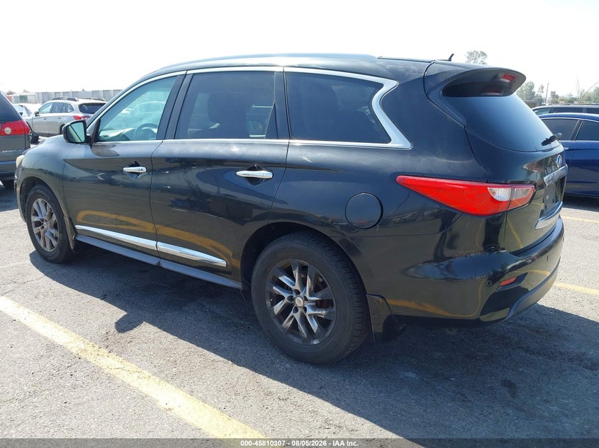 2013 Infiniti Jx VIN 5N1AL0MN4DC325686 IAAI salvage auction — LEFT SIDE, Salvage Title - Dealer (California), sold $3,500 on 2026-08-23 (photo 3)