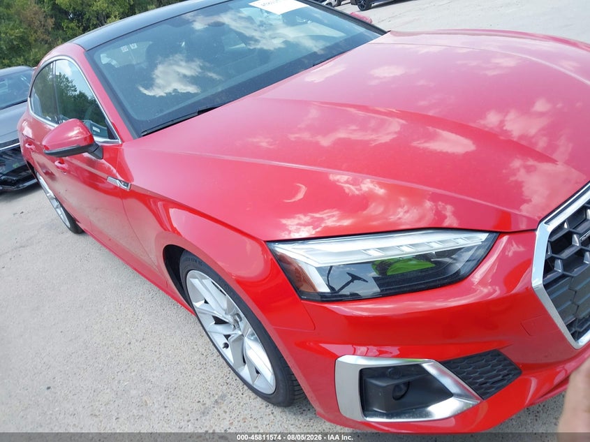 2024 Audi A5 VIN WAUFACF52RA050401 IAAI salvage auction — REAR END, Wait Title, sold $22,350 on 2026-08-24 (photo 1)