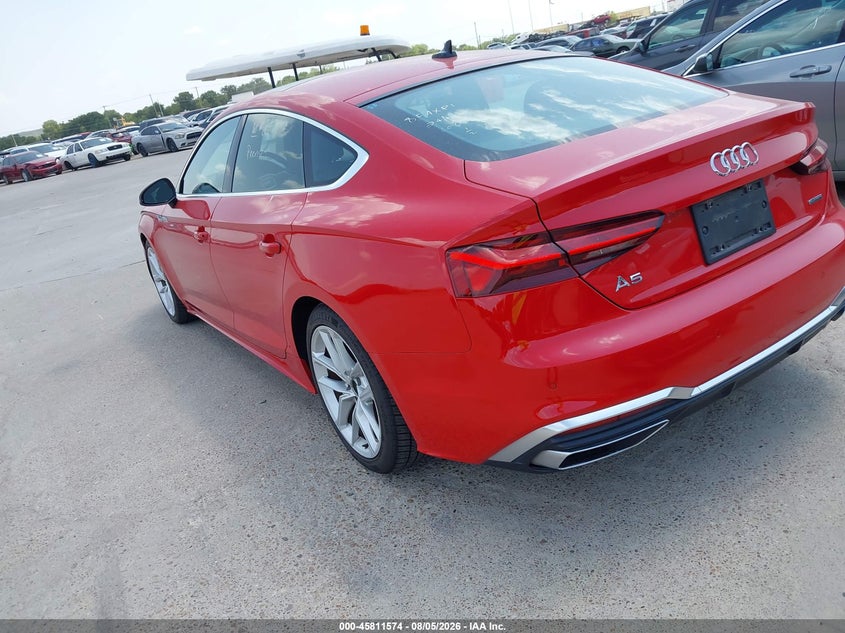 2024 Audi A5 VIN WAUFACF52RA050401 IAAI salvage auction — REAR END, Wait Title, sold $22,350 on 2026-08-24 (photo 3)