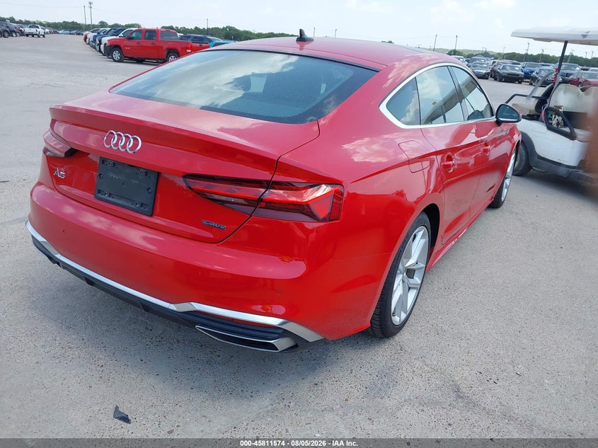 2024 Audi A5 VIN WAUFACF52RA050401 IAAI salvage auction — REAR END, Wait Title, sold $22,350 on 2026-08-24 (photo 4)