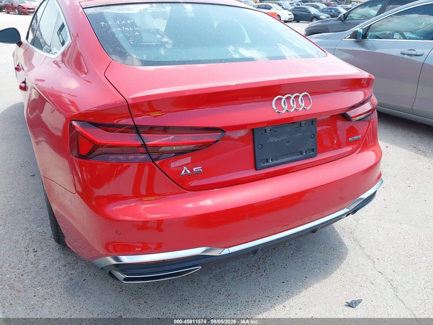 2024 Audi A5 VIN WAUFACF52RA050401 IAAI salvage auction — REAR END, Wait Title, sold $22,350 on 2026-08-24 (photo 6)