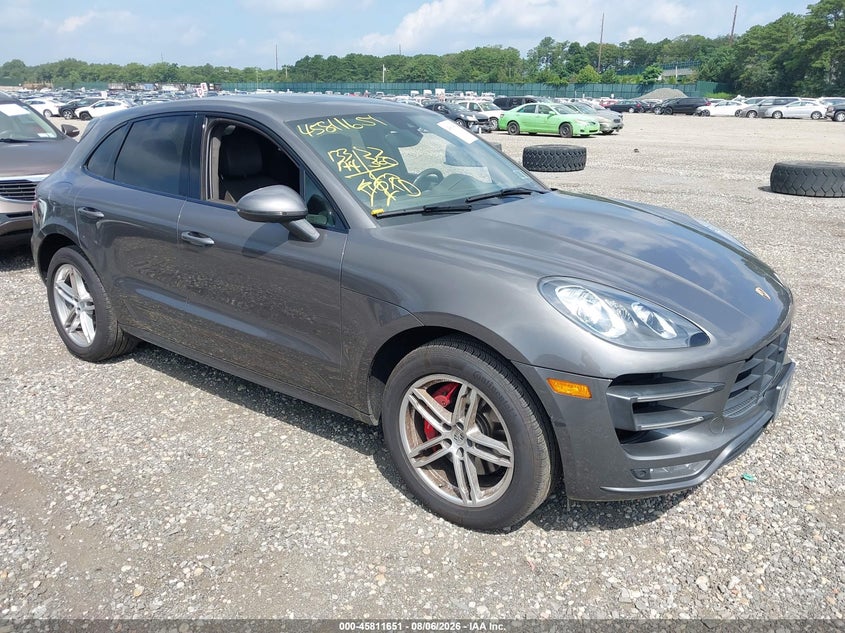 2016 Porsche Macan VIN WP1AF2A55GLB93696 IAAI salvage auction — FRONT END, Wait Title, sold $6,700 on 2026-08-18 (photo 1)