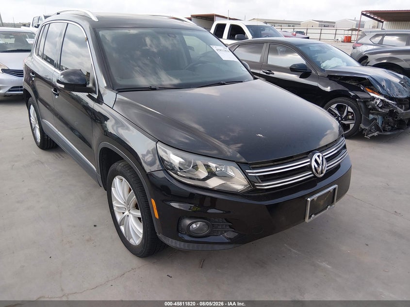 2016 Volkswagen Tiguan VIN WVGBV7AX7GW554489 IAAI salvage auction — NORMAL WEAR, Original (Texas), sold $525 on 2026-08-18 (photo 1)