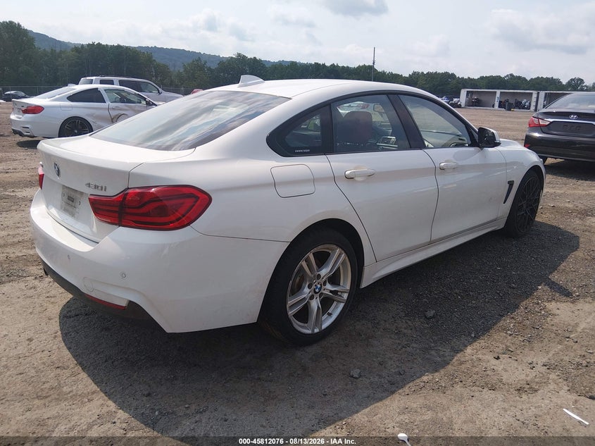2018 BMW 4 series VIN WBA4J3C55JBL04063 IAAI salvage auction — NORMAL WEAR, Clear (New Jersey), sold $1,900 on 2026-08-20 (photo 4)