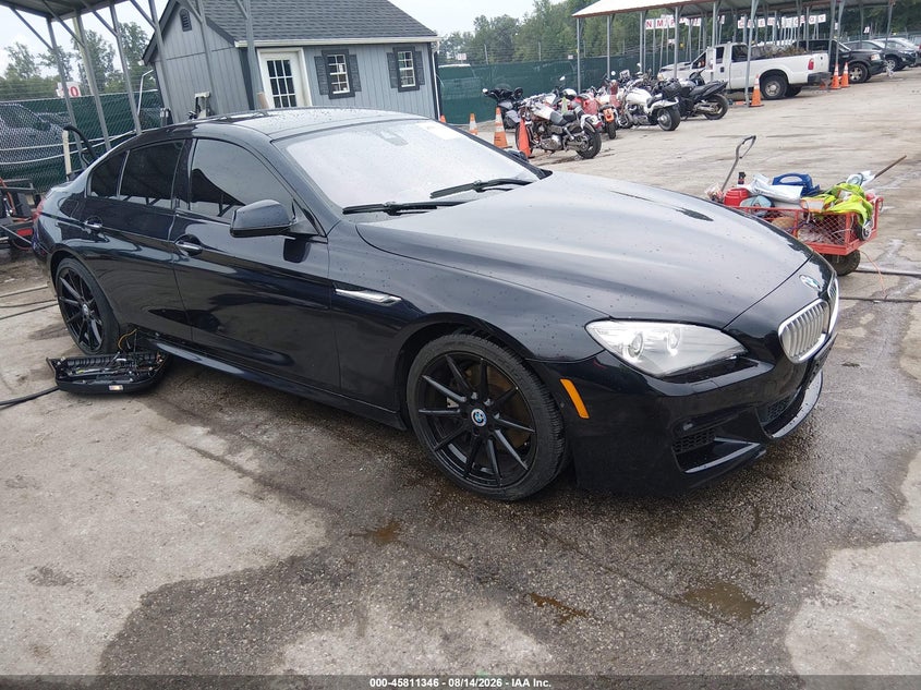 2014 BMW 6er VIN WBA6B4C55ED099138 IAAI salvage auction — FRONT END, Wait Title, sold $2,950 on 2026-09-11 (photo 1)