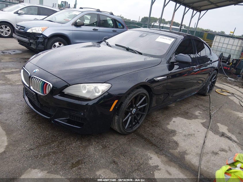 2014 BMW 6er VIN WBA6B4C55ED099138 IAAI salvage auction — FRONT END, Wait Title, sold $2,950 on 2026-09-11 (photo 2)