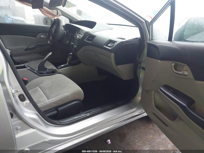 2013 Honda Civic VIN 19XFB2F59DE027231 IAAI salvage auction — LEFT SIDE, Salvage (Missouri), sold $800 on 2026-09-29 (photo 5)