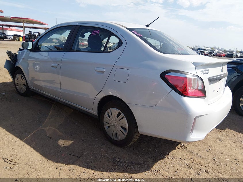 2024 Mitsubishi Mirage VIN ML32FUFJ1RHF19996 IAAI salvage auction — LEFT FRONT, Enterprise Vehicles Clear Only (New Mexico), sold $6,550 on 2026-08-25 (photo 3)