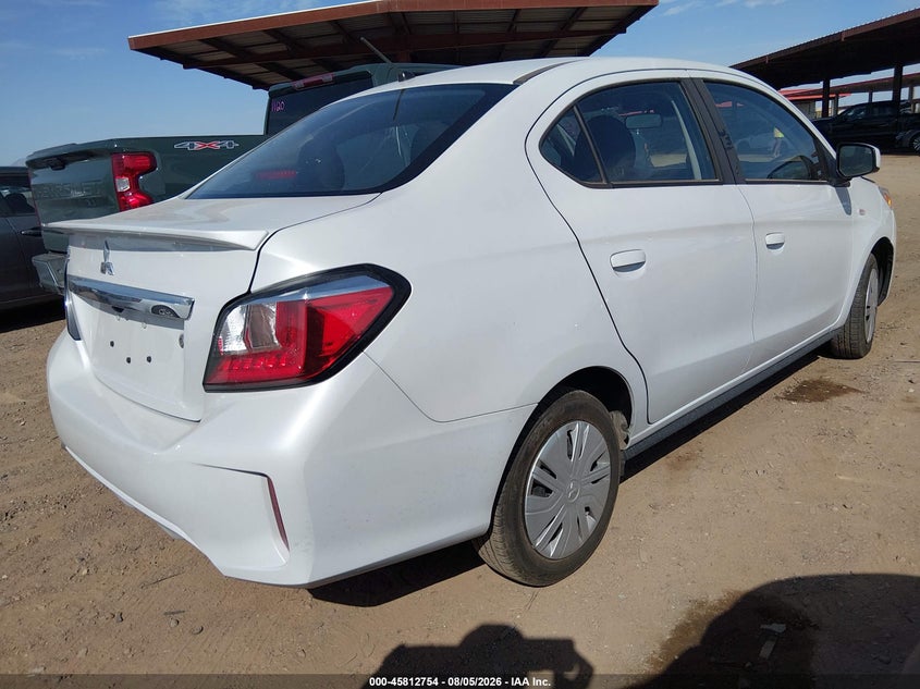 2024 Mitsubishi Mirage VIN ML32FUFJ1RHF19996 IAAI salvage auction — LEFT FRONT, Enterprise Vehicles Clear Only (New Mexico), sold $6,550 on 2026-08-25 (photo 4)