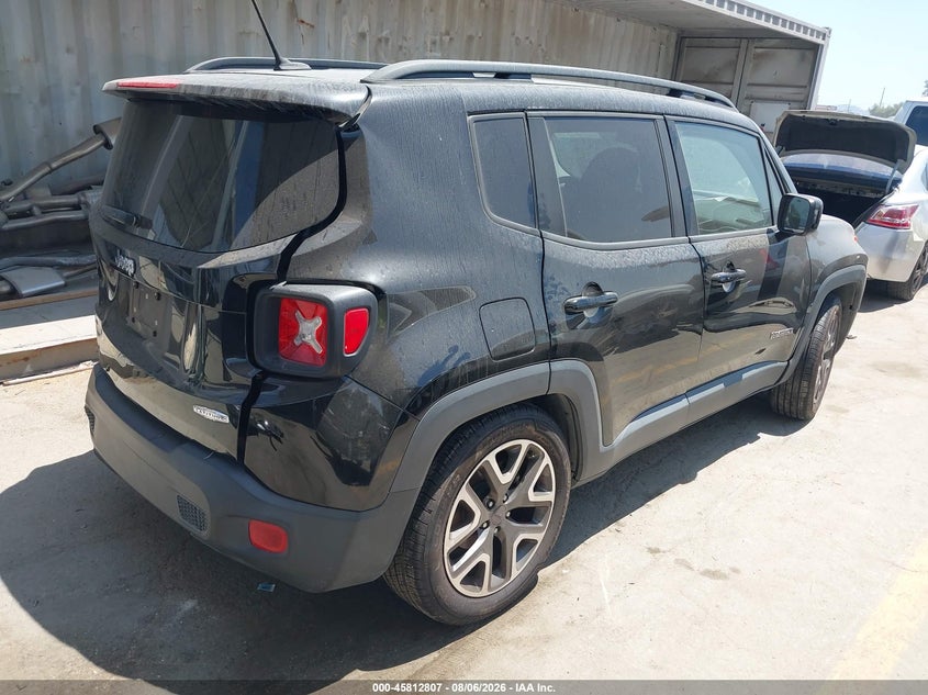 2016 Jeep Renegade VIN ZACCJABT5GPE03449 IAAI salvage auction — REAR END, Wait Title, sold $925 on 2026-08-17 (photo 4)
