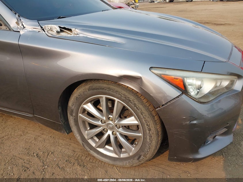 2014 Infiniti Q50 VIN JN1BV7AR2EM697979 IAAI salvage auction — RIGHT SIDE, Bill Of Sale (Washington), sold $25 on 2026-08-20 (photo 6)