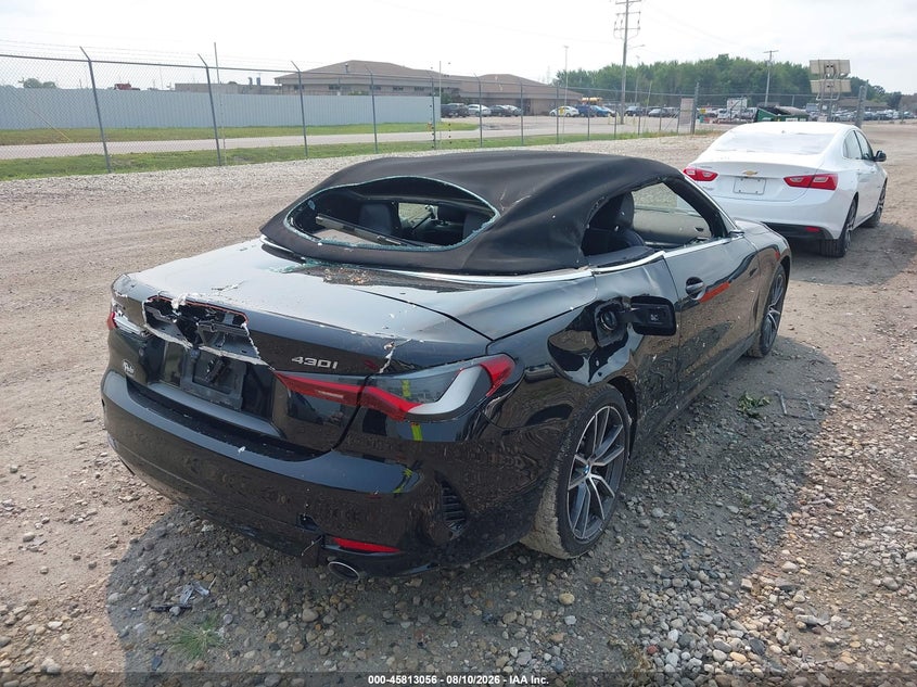 2024 BMW 4er VIN WBA43AT06RCN59698 IAAI salvage auction — STORM DAMAGE, Junk Bill Of Sale Mv2459 (Wisconsin), sold $7,100 on 2026-08-22 (photo 4)