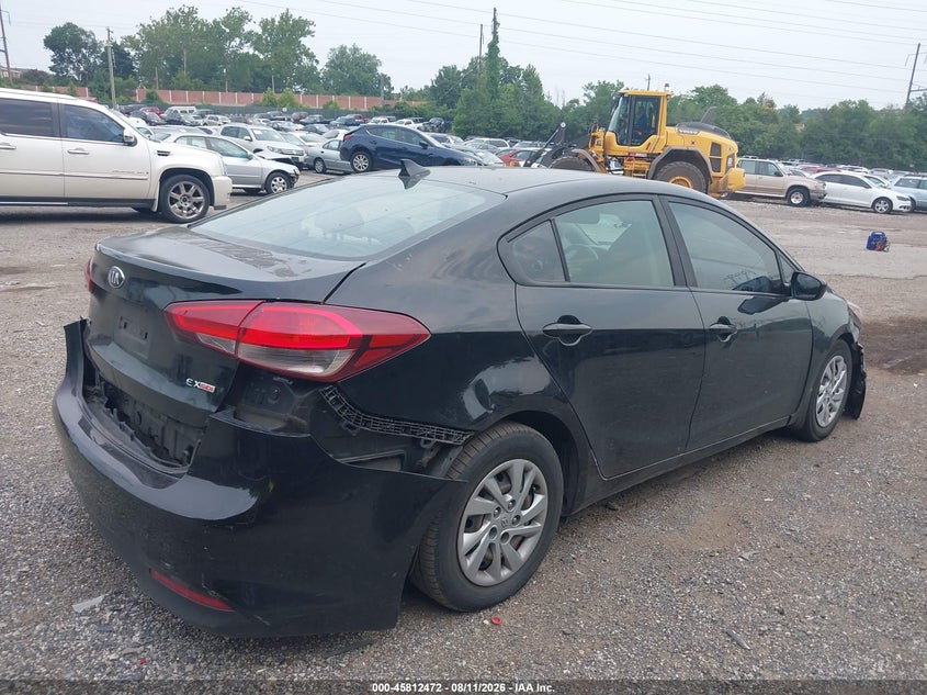 2017 Kia Forte VIN 3KPFL4A73HE111990 IAAI salvage auction — NORMAL WEAR, Clear (Pennsylvania), sold $875 on 2026-08-20 (photo 4)