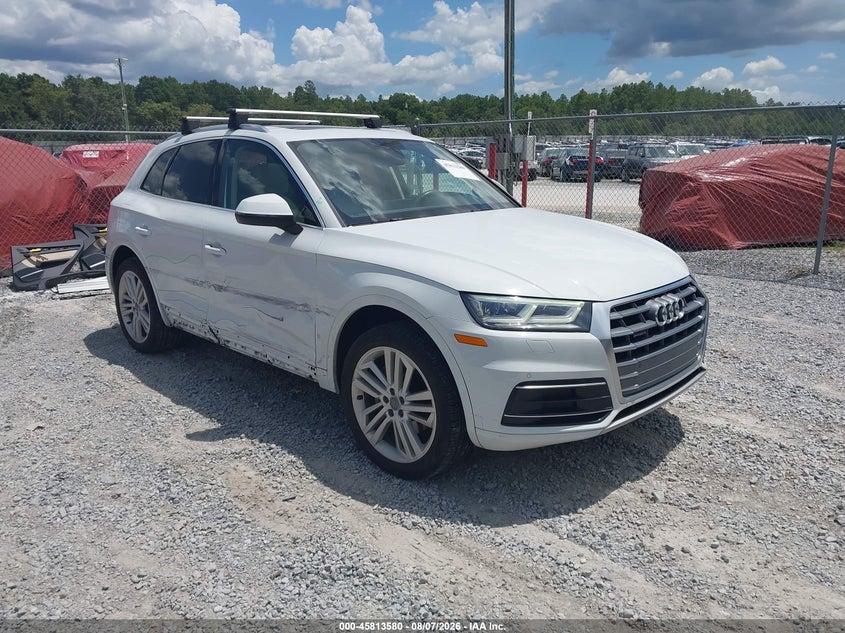 2019 Audi Q5 VIN WA1BNAFY6K2119010 IAAI salvage auction — LEFT & RIGHT, Salvage Title, sold $7,775 on 2026-08-28 (photo 1)