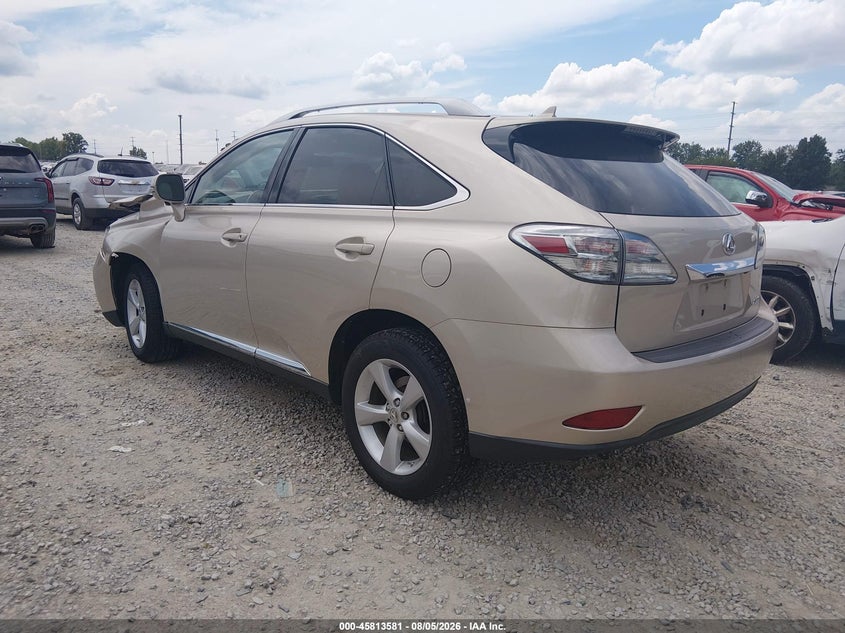 2012 Lexus Rx VIN 2T2BK1BA3CC130651 IAAI salvage auction — FRONT END, Wait Title, sold $3,400 on 2026-08-29 (photo 3)