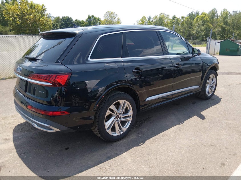 2021 Audi Q7 VIN WA1LXAF7XMD021188 IAAI salvage auction — FRONT END, Salvage (Mississippi), sold $14,400 on 2026-09-12 (photo 4)