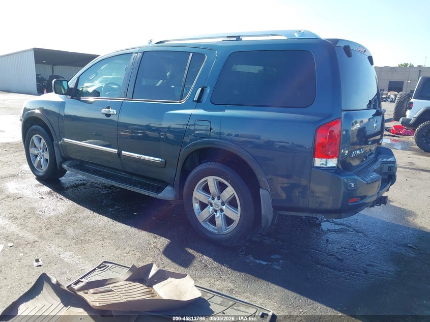 2013 Nissan Armada VIN 5N1AA0NC4DN605955 IAAI salvage auction — RIGHT REAR, Wait Title, sold $200 on 2026-09-09 (photo 3)