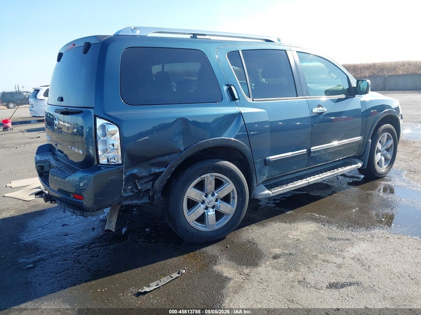 2013 Nissan Armada VIN 5N1AA0NC4DN605955 IAAI salvage auction — RIGHT REAR, Wait Title, sold $200 on 2026-09-09 (photo 4)