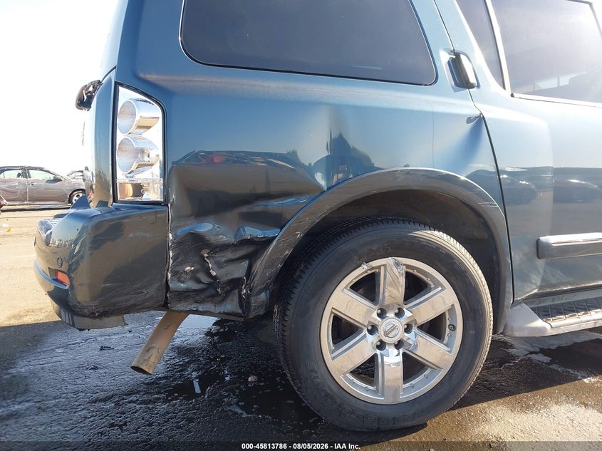2013 Nissan Armada VIN 5N1AA0NC4DN605955 IAAI salvage auction — RIGHT REAR, Wait Title, sold $200 on 2026-09-09 (photo 6)