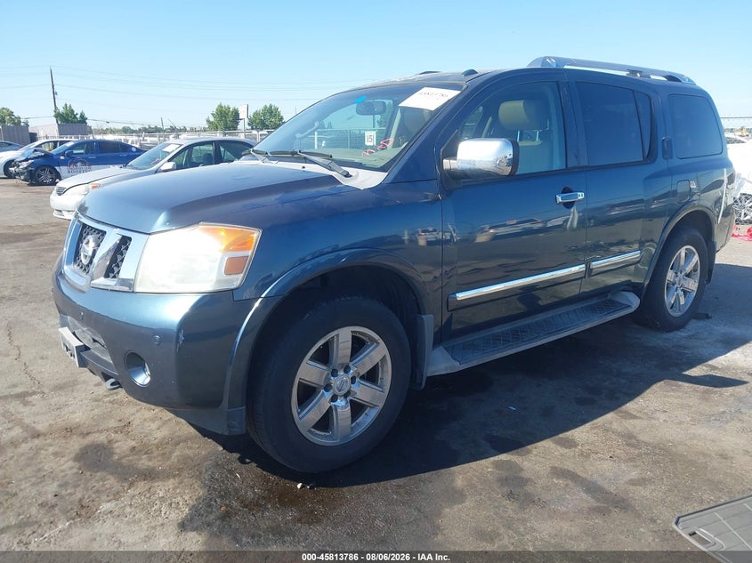 2013 Nissan Armada VIN 5N1AA0NC4DN605955 IAAI salvage auction — RIGHT REAR, Wait Title, sold $500 on 2026-09-16 (photo 2)