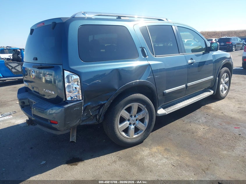 2013 Nissan Armada VIN 5N1AA0NC4DN605955 IAAI salvage auction — RIGHT REAR, Wait Title, sold $500 on 2026-09-16 (photo 4)