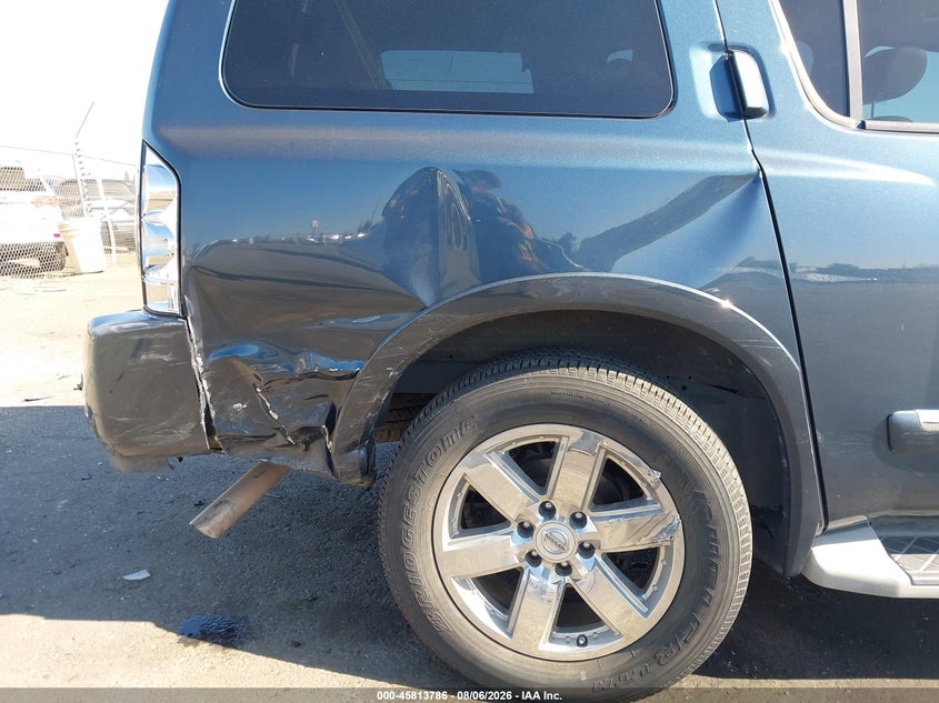 2013 Nissan Armada VIN 5N1AA0NC4DN605955 IAAI salvage auction — RIGHT REAR, Wait Title, sold $500 on 2026-09-16 (photo 6)