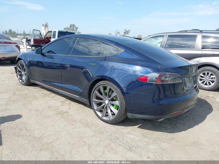 2014 Tesla Model s VIN 5YJSA1S15EFP55722 IAAI salvage auction — FRONT END, Salvage (California), sold $25 on 2026-08-26 (photo 3)