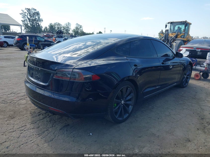 2014 Tesla Model s VIN 5YJSA1S15EFP55722 IAAI salvage auction — FRONT END, Salvage (California), sold $25 on 2026-08-26 (photo 4)