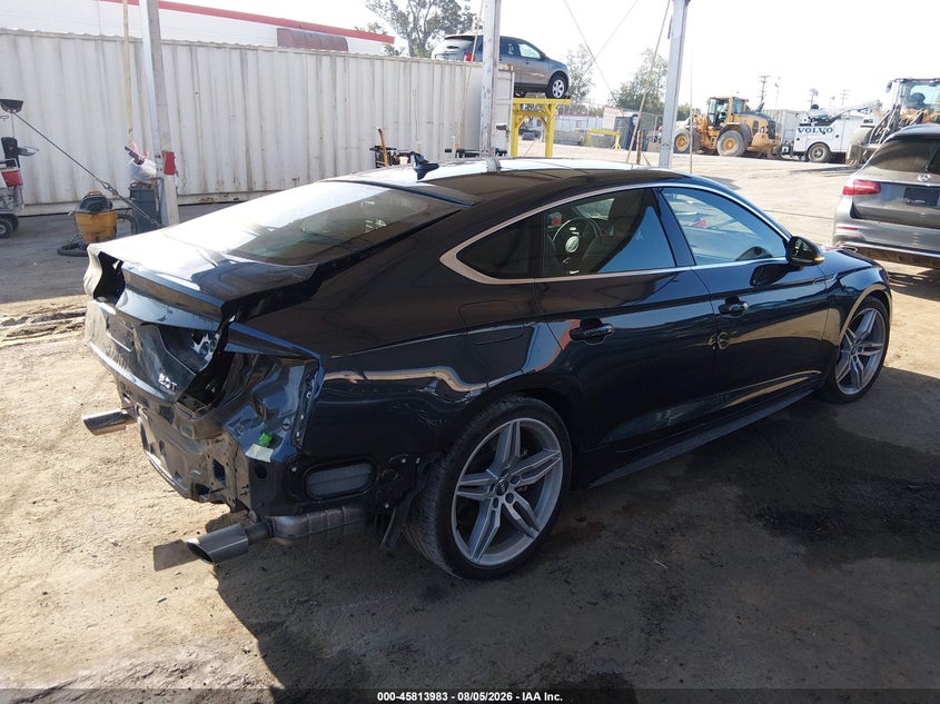 2018 Audi A5 VIN WAUENCF55JA044032 IAAI salvage auction — REAR END, Salvage (California), sold $9,900 on 2026-08-10 (photo 4)