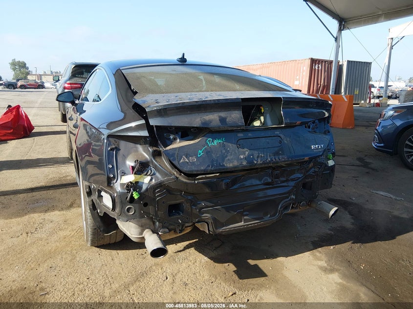 2018 Audi A5 VIN WAUENCF55JA044032 IAAI salvage auction — REAR END, Salvage (California), sold $9,900 on 2026-08-10 (photo 6)