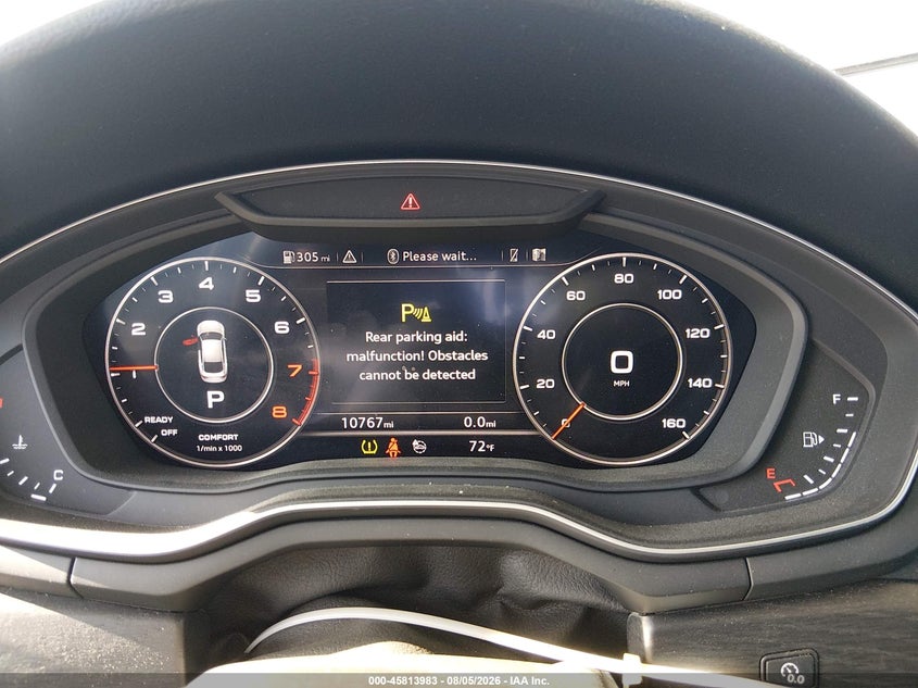 2018 Audi A5 VIN WAUENCF55JA044032 IAAI salvage auction — REAR END, Salvage (California), sold $9,900 on 2026-08-10 (photo 7)