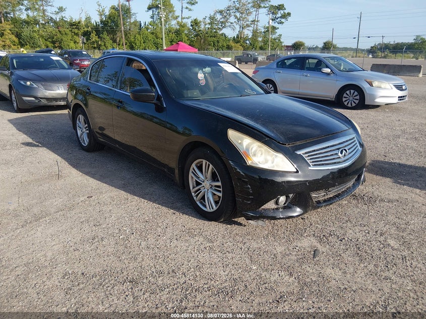 2012 Infiniti G VIN JN1CV6ARXCM978049 IAAI salvage auction — NORMAL WEAR, Salvage Title, sold $975 on 2026-09-01 (photo 1)