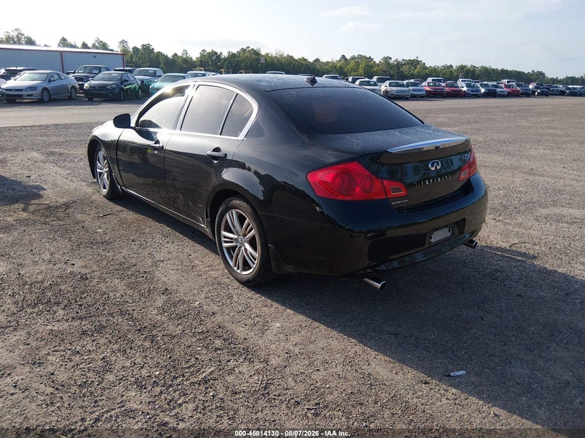 2012 Infiniti G VIN JN1CV6ARXCM978049 IAAI salvage auction — NORMAL WEAR, Salvage Title, sold $975 on 2026-09-01 (photo 3)