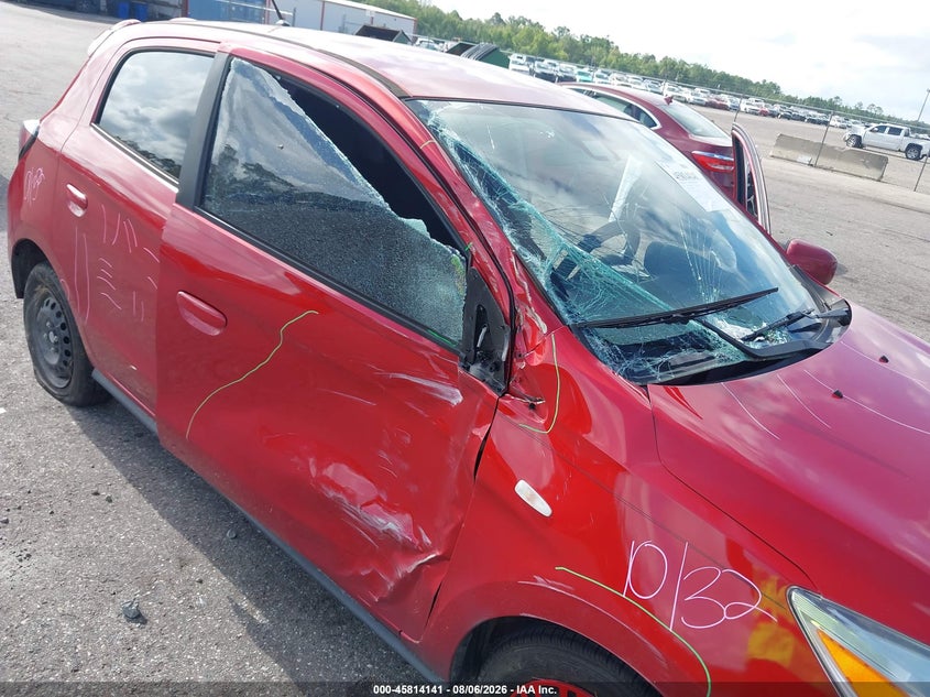 2022 Mitsubishi Mirage VIN ML32AUHJ3NH005490 IAAI salvage auction — RIGHT SIDE, Salvage Title, sold $2,300 on 2026-09-17 (photo 6)