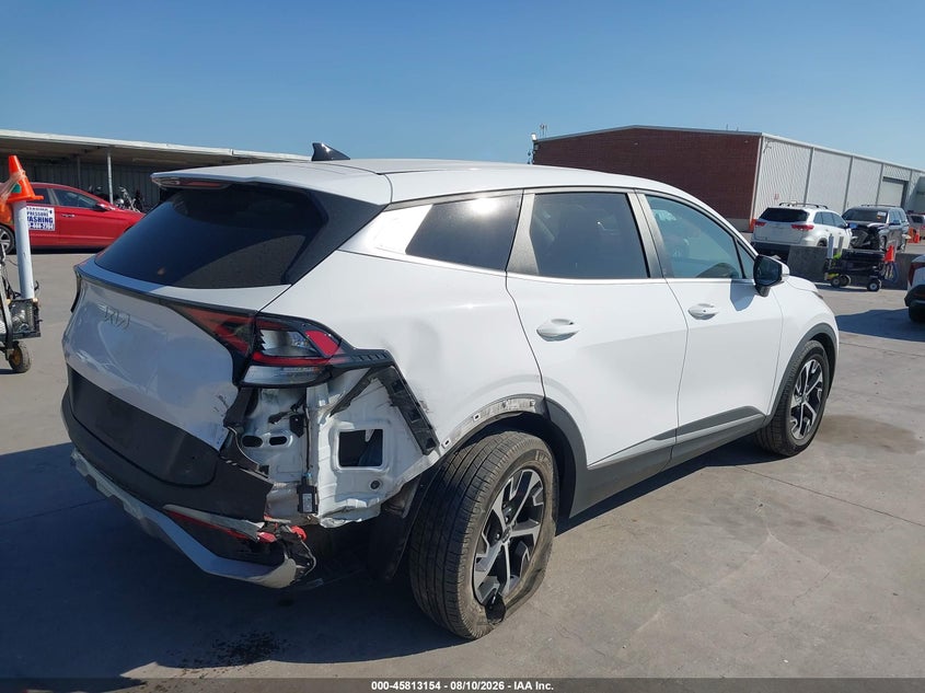 2023 Kia Sportage VIN 5XYK33AF7PG059782 IAAI salvage auction — REAR END, Wait Title, sold $7,550 on 2026-10-14 (photo 4)