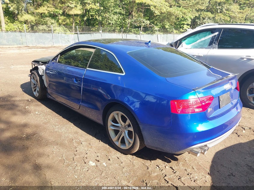 2015 Audi S5 VIN WAUCGAFR0FA027588 IAAI salvage auction — FRONT END, Wait Title, sold $3,500 on 2026-09-04 (photo 3)