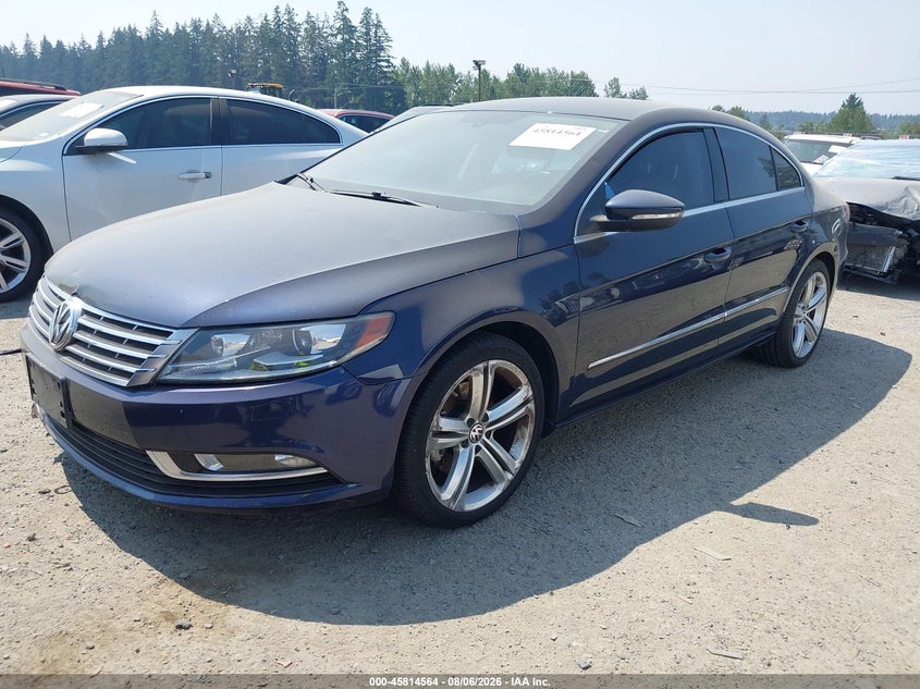 2013 Volkswagen Passat cc VIN WVWBP7AN8DE502173 IAAI salvage auction — NORMAL WEAR, Wait Title, sold $450 on 2026-08-19 (photo 2)