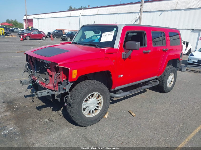 2009 Hummer H3 VIN 5GTEN13E798118641 IAAI salvage auction — FRONT END, Salvage (Oregon), sold $2,750 on 2026-10-01 (photo 2)