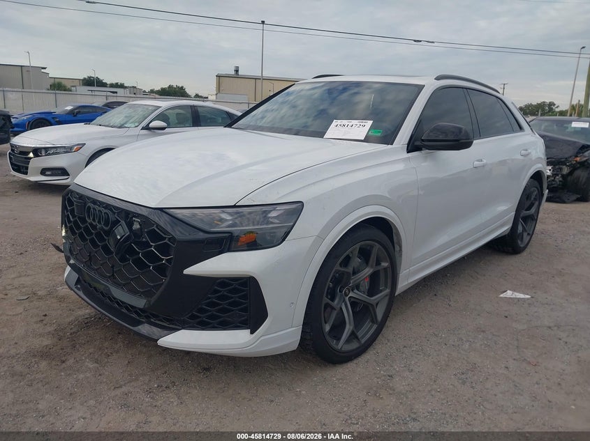 2025 Audi Rs q8 VIN WU1ARBF14SD040439 IAAI salvage auction — REAR END, Salvage Title, sold $67,000 on 2026-09-14 (photo 2)