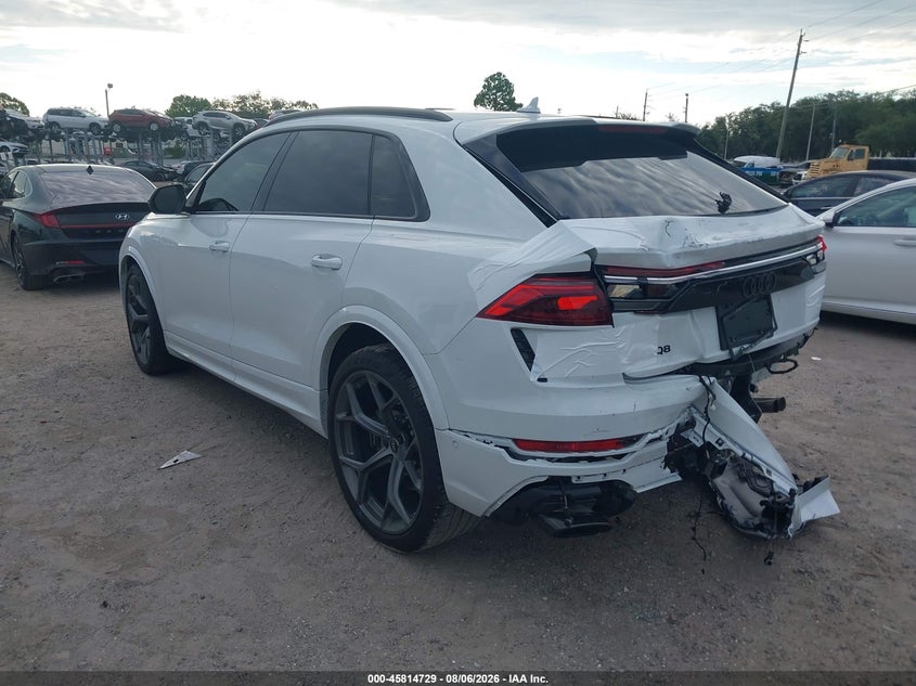 2025 Audi Rs q8 VIN WU1ARBF14SD040439 IAAI salvage auction — REAR END, Salvage Title, sold $67,000 on 2026-09-14 (photo 3)