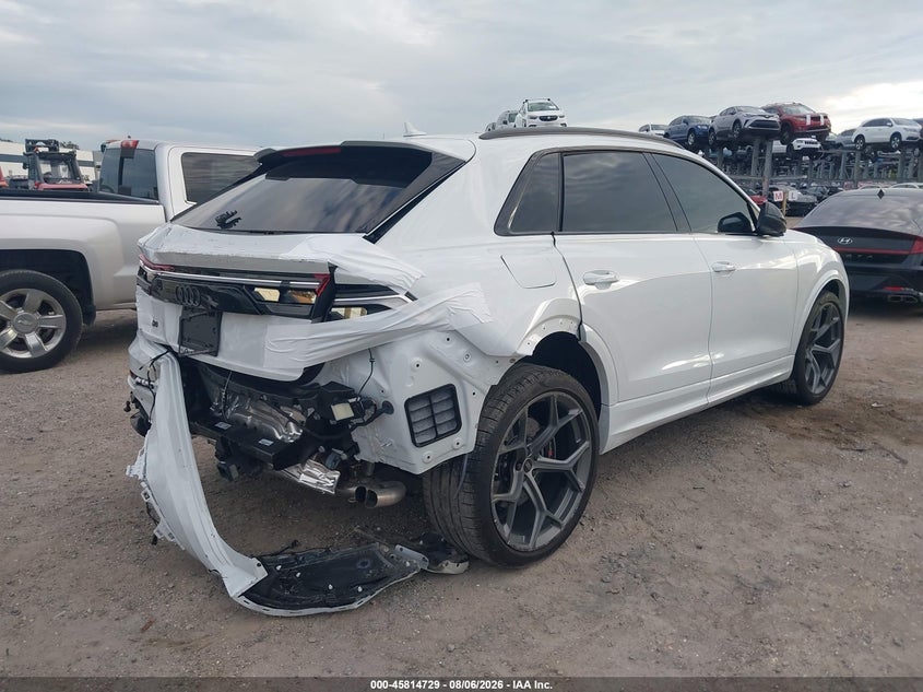 2025 Audi Rs q8 VIN WU1ARBF14SD040439 IAAI salvage auction — REAR END, Salvage Title, sold $67,000 on 2026-09-14 (photo 4)