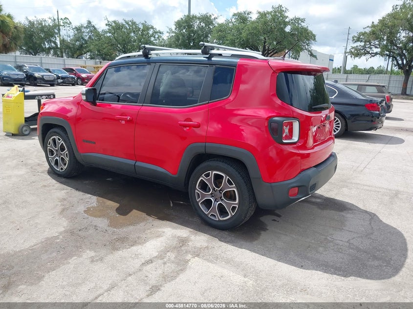 2016 Jeep Renegade VIN ZACCJADT0GPC85078 IAAI salvage auction — NORMAL WEAR, Clear (Florida), sold $25 on 2026-08-16 (photo 3)