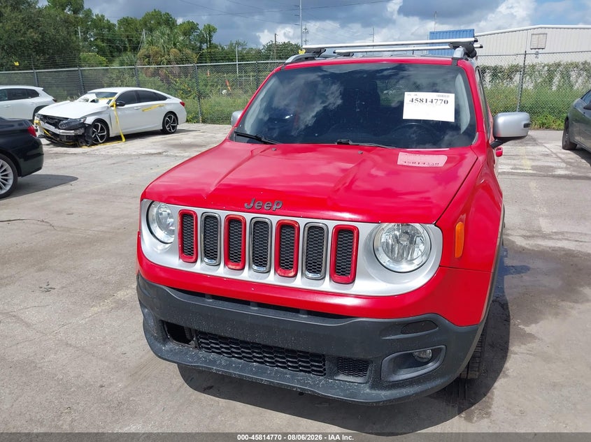2016 Jeep Renegade VIN ZACCJADT0GPC85078 IAAI salvage auction — NORMAL WEAR, Clear (Florida), sold $25 on 2026-08-16 (photo 6)