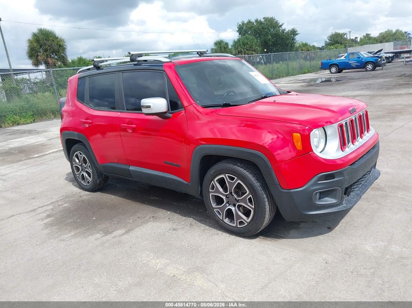 2016 Jeep Renegade VIN ZACCJADT0GPC85078 IAAI salvage auction — NORMAL WEAR, Clear (Florida), sold $25 on 2026-08-16 (photo 1)