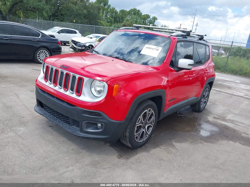 2016 Jeep Renegade VIN ZACCJADT0GPC85078 IAAI salvage auction — NORMAL WEAR, Clear (Florida), sold $25 on 2026-08-16 (photo 2)
